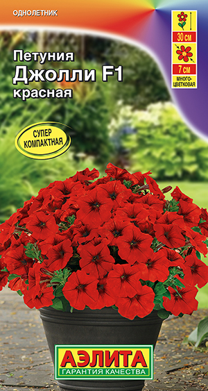 Петуния Джолли красная F1 многоцветковая_ЦП