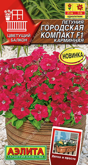 Петуния Городская Компакт Карминная