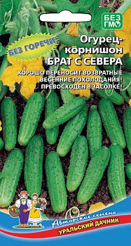 Огурец Брат с Севера корнишон (12шт) Уральский Дачник/10