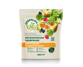 Green Life Удобрение органич. для плодово-ягодных гран 800гр/14