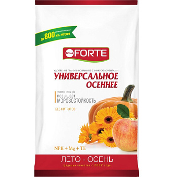 БФ Bona Forte Удобрение комплексное гранул. с микроэлементами Универсальное лето-осень, пакет (5кг/5