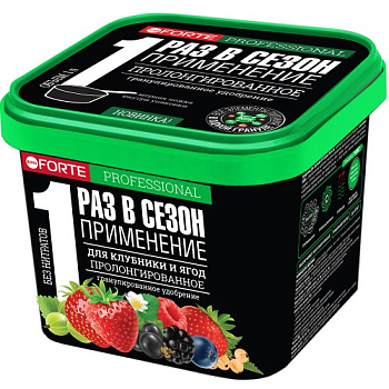БФ Bona Forte Удобрение сухое гран. пролон. д/клубники и ягод с биодоступным кремнием ведро (1л)/12