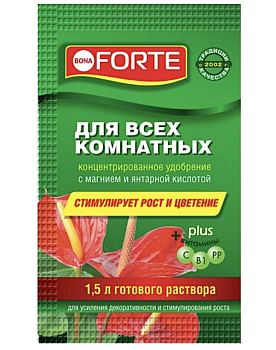 БФ Bona Forte Красота Жидкое минеральное удобрение д/всех комнатных растений,Саше 10 мл/75
