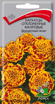 Бархатцы Двухцветный гигант, отклоненные махров. (0,4г) Поиск/10