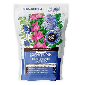 Пробиогранулы для Кислотолюбивых кустарников 0,8 кг, 12 шт БашИнком/12