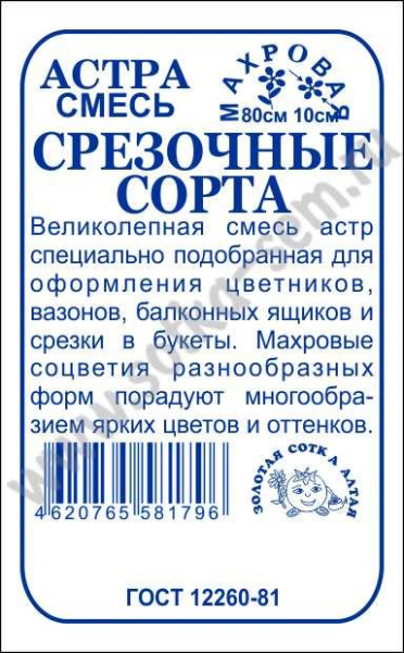 Астра смесь срез сортов