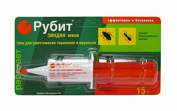 Рубит Зиндан-гель шприц от тар/мур (15г)/20