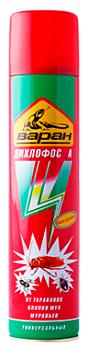 Дихлофос Сиб Варан (300мл) без запаха универсальный /12 зеленый без запаха 341506