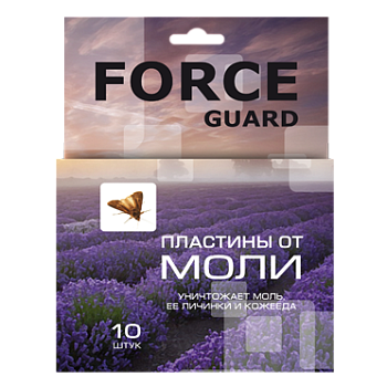 Антимоль FORCE guard пластины от моли 10 шт./48-80