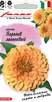 Цинния Перелив Лососевый, низкорос. (6шт) Гавриш/10