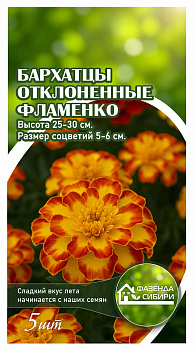 Бархатцы Фламенко (5шт) Фазенда Сибири/10