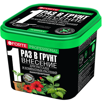 БФ Bona Forte НАНОУДОБРЕНИЕ гранул.пролон-ое д/комн раст,рассады, саженцев теплиц, грядок ведро1л/12
