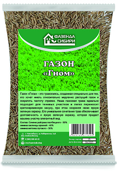 Газон травосмесь "Гном" 0,5кг Фазенда Сибири/30