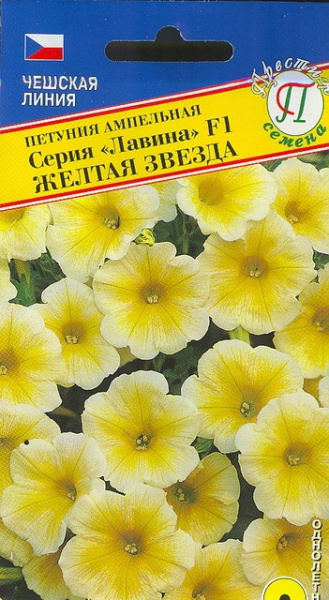 Петуния желтая звезда