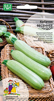 Кабачок Весеннее Чудо (10шт) Уральский Дачник/10