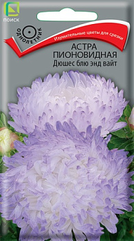 Астра Дюшес блю энд вайт пионовидная (0,3г) Поиск/10