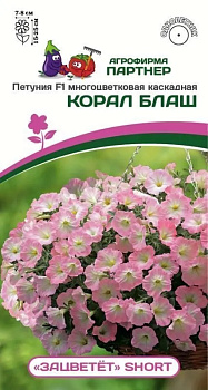 Петуния Корал Блаш "Зацветёт" каскад. (5шт) Партнер/10