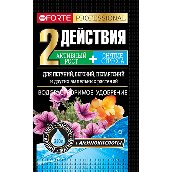 БФ Bona Forte Удобрение водораст. с аминокис. д/петуний,бегоний,пеларгоний и др.р-ний (100г)/10/30