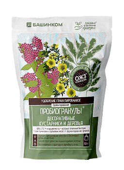 Пробиогранулы Декоративные кустарники и деревья 0,8 кг БашИнком/12