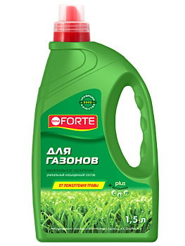 БФ Bona Forte Жидкое минеральное удобрение Для газонов, канистра 1,5 л/ 4